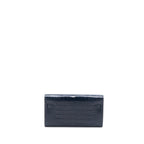 HERMES KELLY TO GO ALLIGATOR MISSISSIPPIENSIS MAT BLUE INDIGO SHW