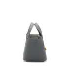 HERMES PICOTIN 18 LOCK BAG CLEMENCE GRAPHITE GHW