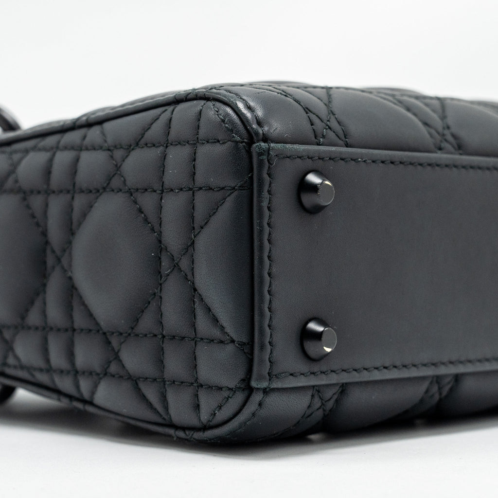 DIOR MINI LADY DIOR CALFSKIN SO BLACK