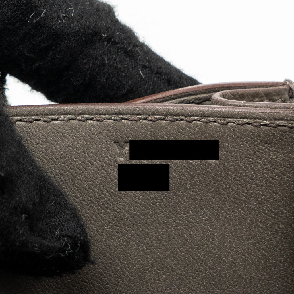 Hermes mini constance epsom gris etain RGHW
