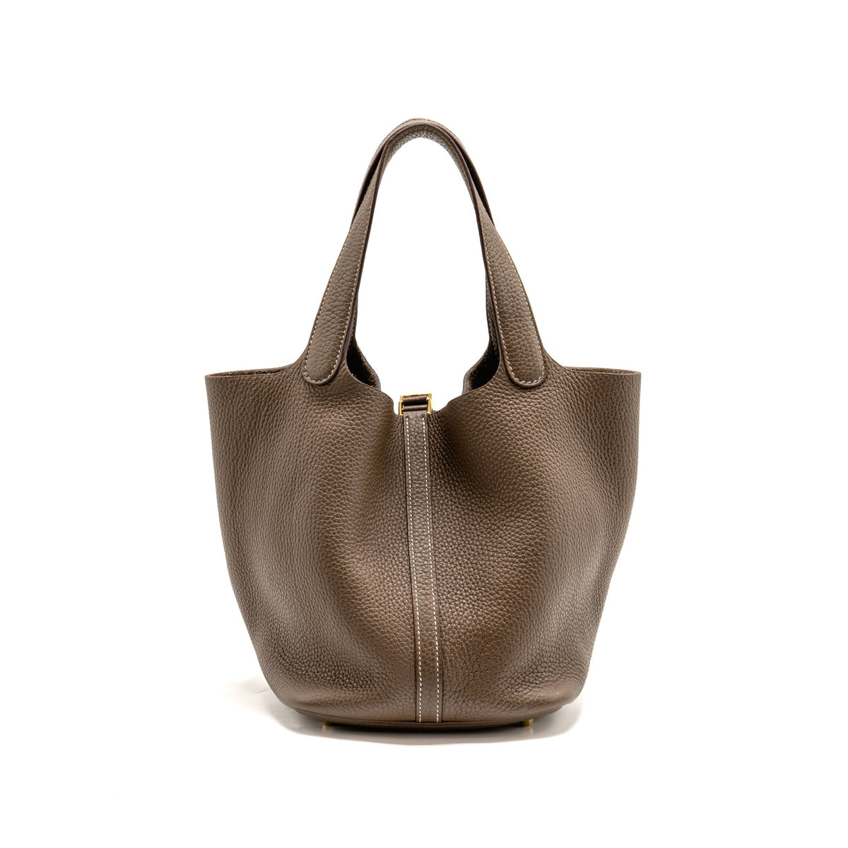 Hermes Picotin 22 Lock Bag Clemence Etoupe GHW
