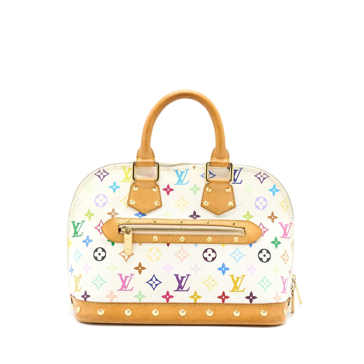 LOUIS VUITTON ALMA BAG MONOGRAM CANVAS WHITE/MULTICOLOURED GHW