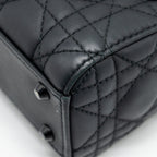 DIOR MINI LADY DIOR CALFSKIN SO BLACK