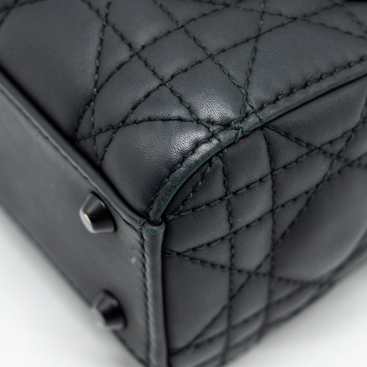 DIOR MINI LADY DIOR CALFSKIN SO BLACK