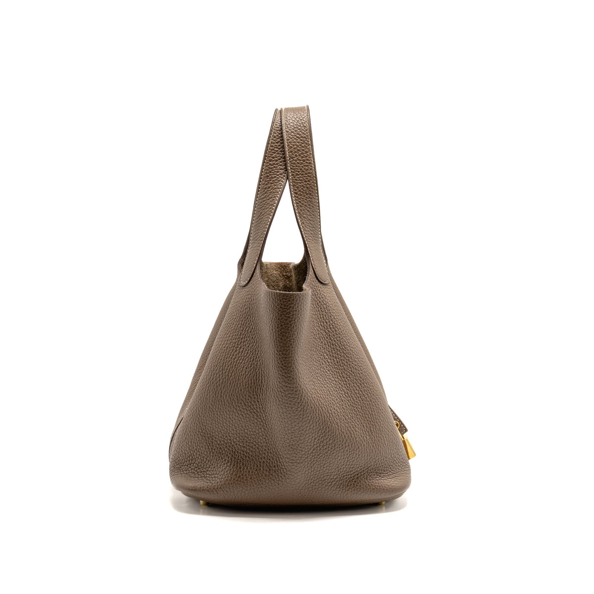 Hermes Picotin 22 Lock Bag Clemence Etoupe GHW