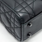 DIOR MINI LADY DIOR CALFSKIN SO BLACK