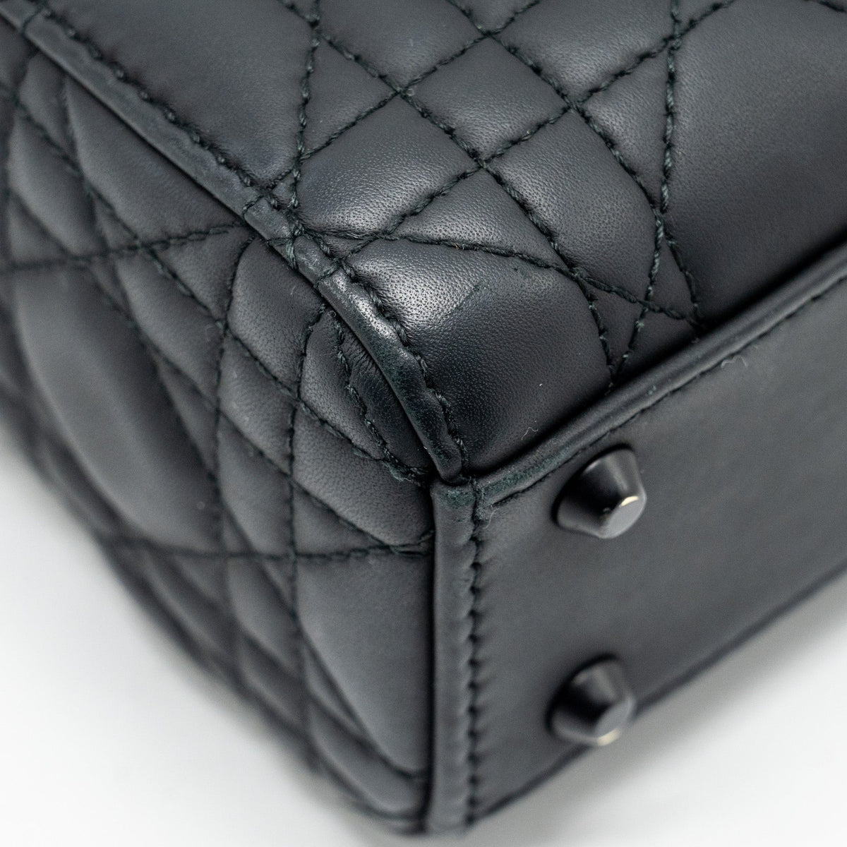 DIOR MINI LADY DIOR CALFSKIN SO BLACK