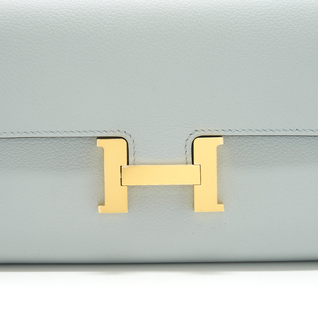Hermes Constance To Go Evercolor 8U Bleu Glacier GHW