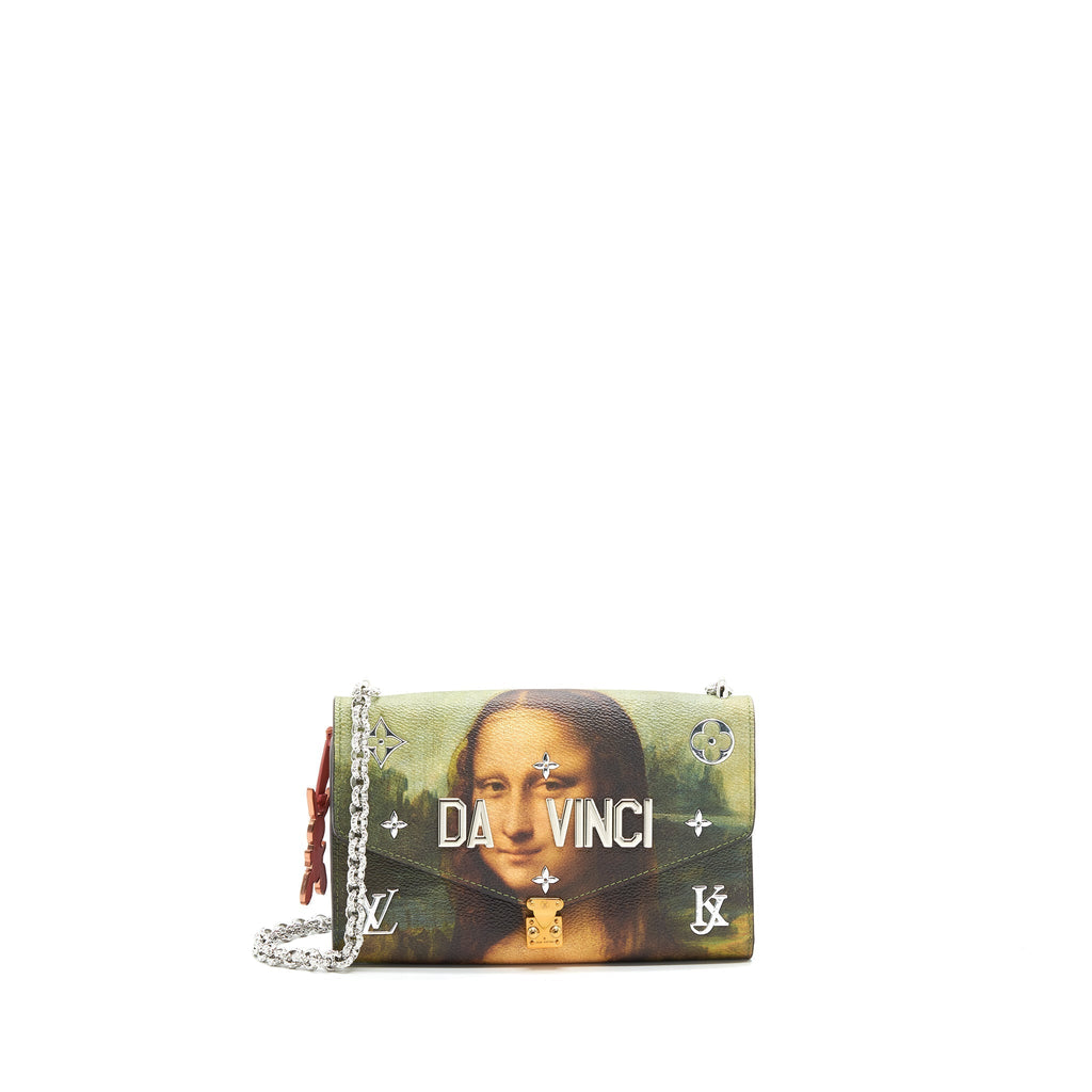 LOUIS VUITTON WALLET ON CHAIN JEFF KOONS DA VINCI LIMITED EDITION