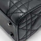 DIOR MINI LADY DIOR CALFSKIN SO BLACK