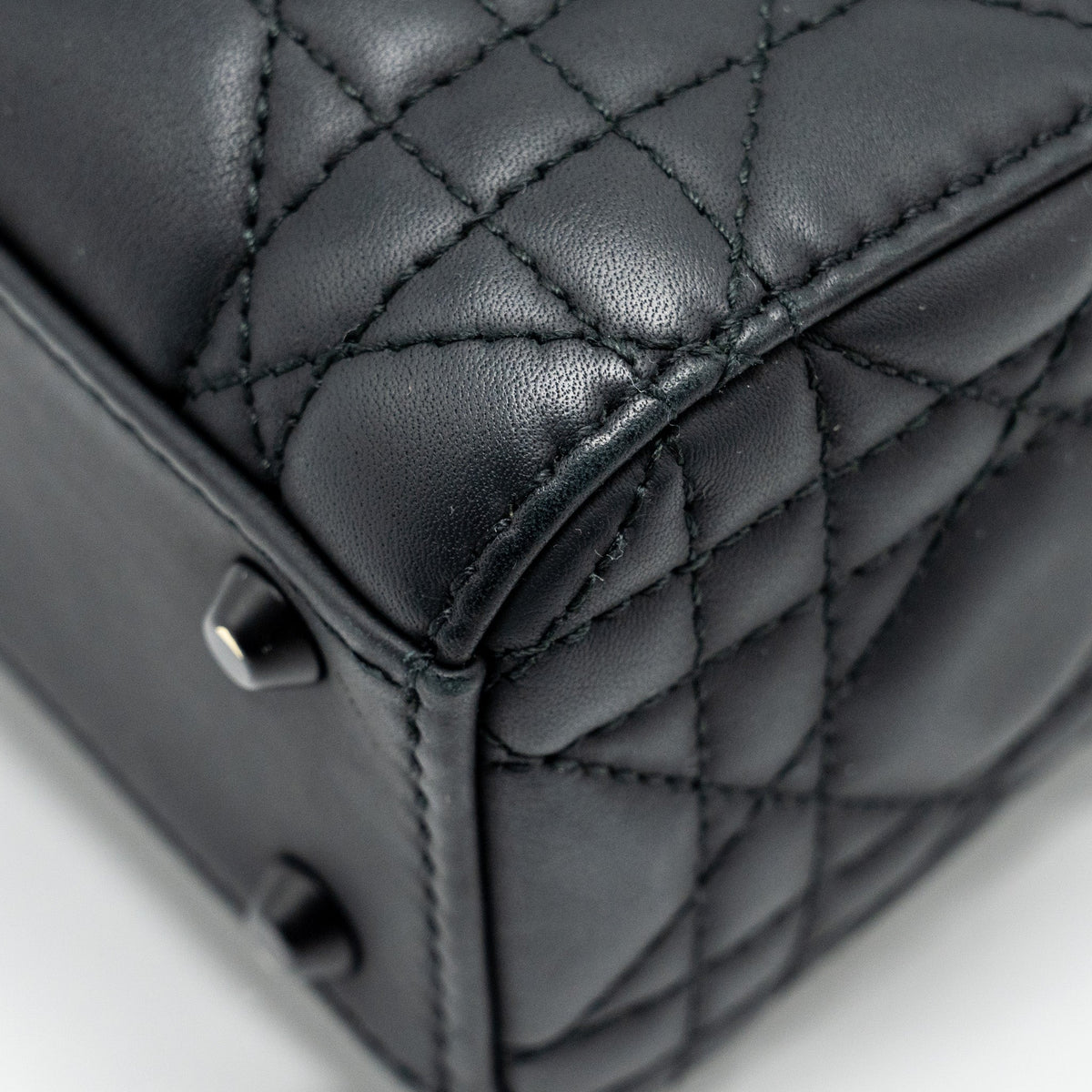 DIOR MINI LADY DIOR CALFSKIN SO BLACK