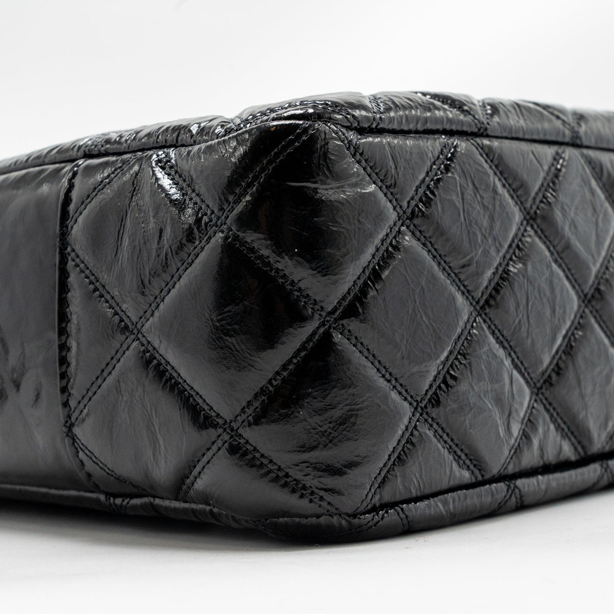 Chanel Paris-31 rue Cambon timeless shopping tote quilted shiny aged calfskin black multicoloured hardware