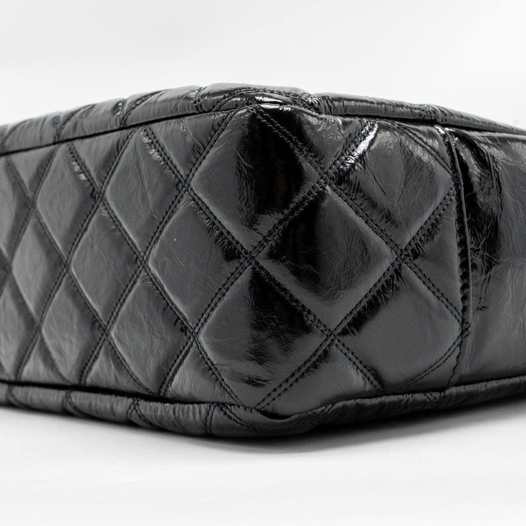 Chanel Paris-31 rue Cambon timeless shopping tote quilted shiny aged calfskin black multicoloured hardware