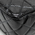 Chanel Paris-31 rue Cambon timeless shopping tote quilted shiny aged calfskin black multicoloured hardware
