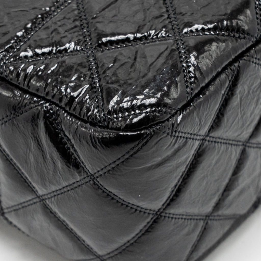 Chanel Paris-31 rue Cambon timeless shopping tote quilted shiny aged calfskin black multicoloured hardware