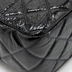 Chanel Paris-31 rue Cambon timeless shopping tote quilted shiny aged calfskin black multicoloured hardware