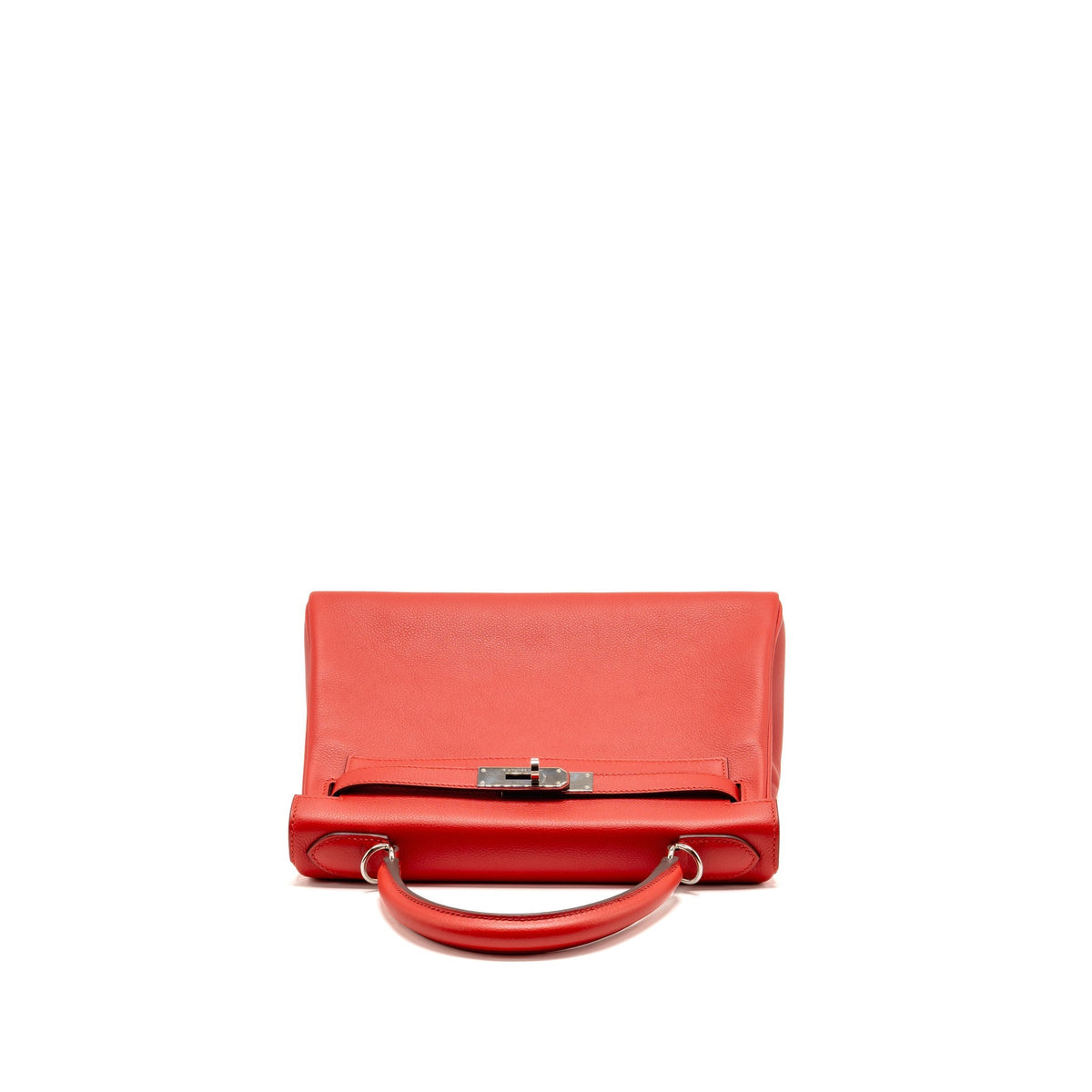Hermes kelly 28 evercolor rouge de coeur/rouge pigment SHW