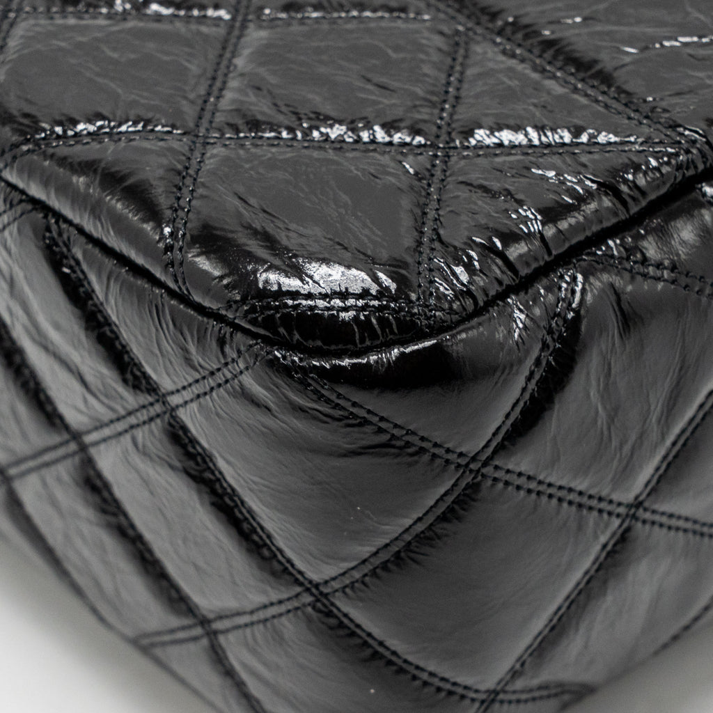 Chanel Paris-31 rue Cambon timeless shopping tote quilted shiny aged calfskin black multicoloured hardware