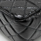 Chanel Paris-31 rue Cambon timeless shopping tote quilted shiny aged calfskin black multicoloured hardware