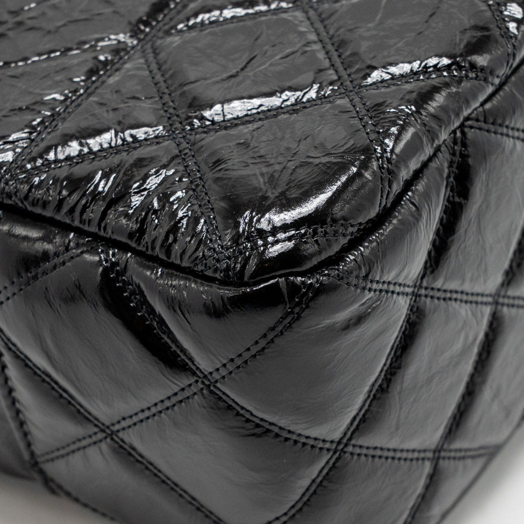 Chanel Paris-31 rue Cambon timeless shopping tote quilted shiny aged calfskin black multicoloured hardware
