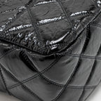 Chanel Paris-31 rue Cambon timeless shopping tote quilted shiny aged calfskin black multicoloured hardware