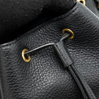 PRADA SECCHIELLO BUCKET BAG GRAINED CALFSKIN BLACK GHW