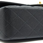 CHANEL CLASSIC JUMBO DOUBLE FLAP BAG BLACK CAVIER GHW