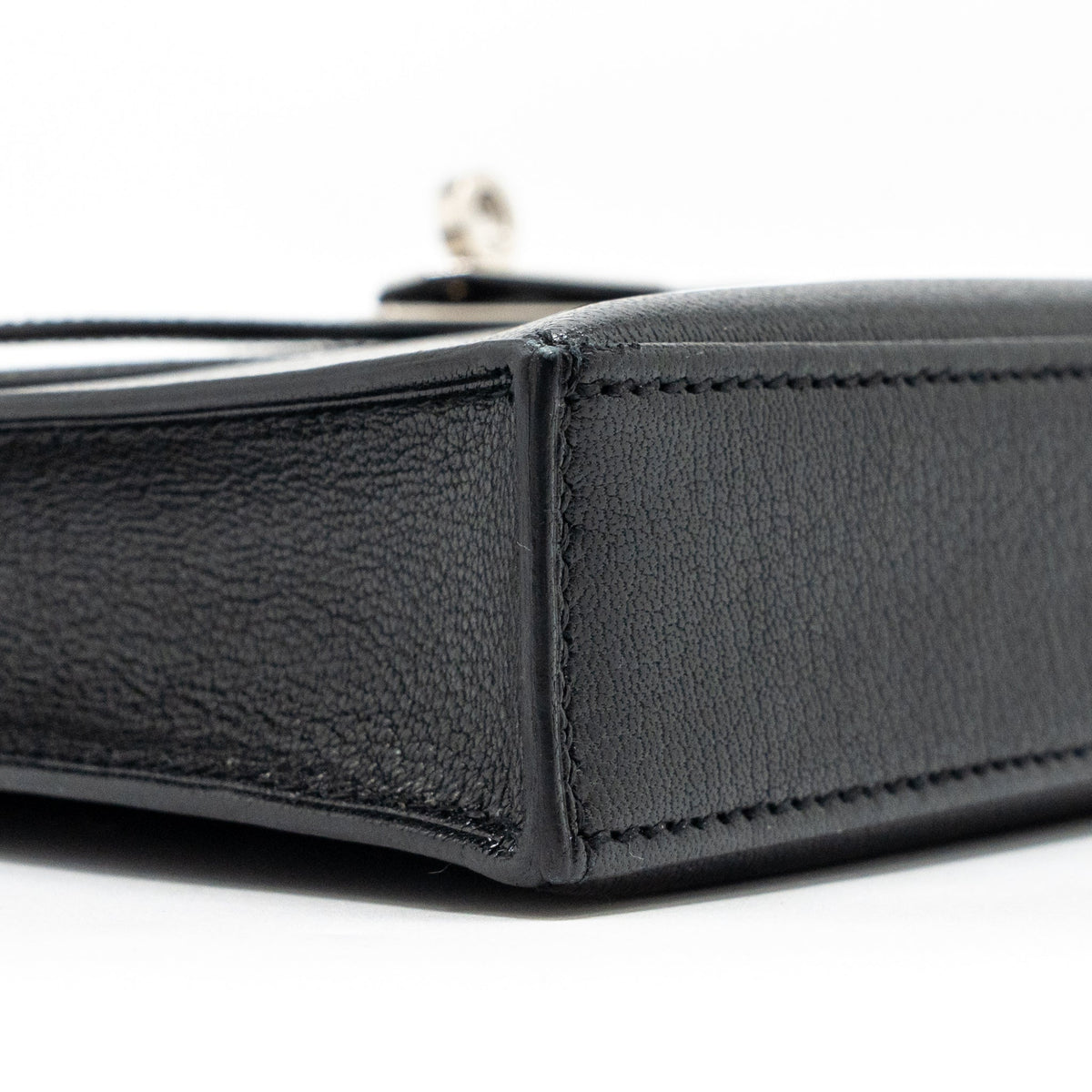 HERMES KELLY ELAN CHÈVRE CHAMKILA BLACK SHW
