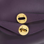 Hermes Mini Lindy Swift Cassis/Bleu Royal GHW