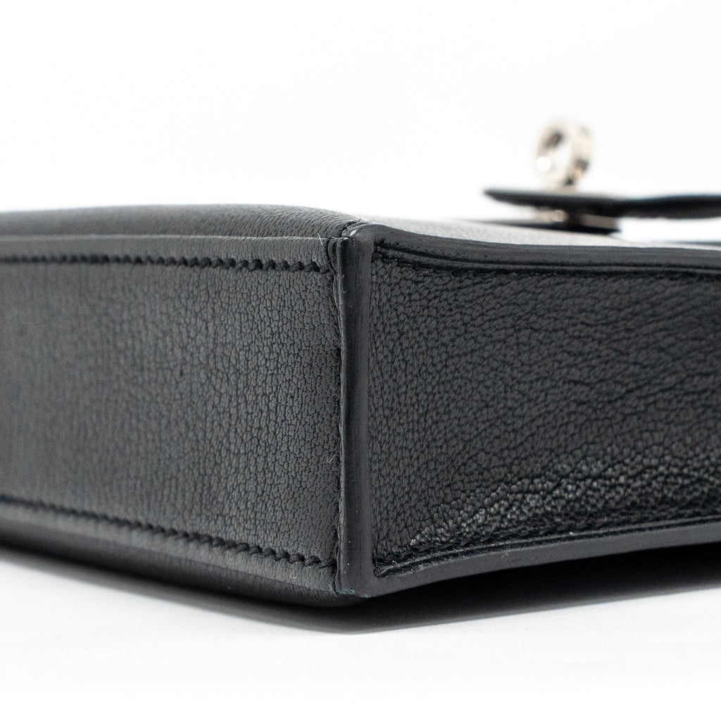 HERMES KELLY ELAN CHÈVRE CHAMKILA BLACK SHW