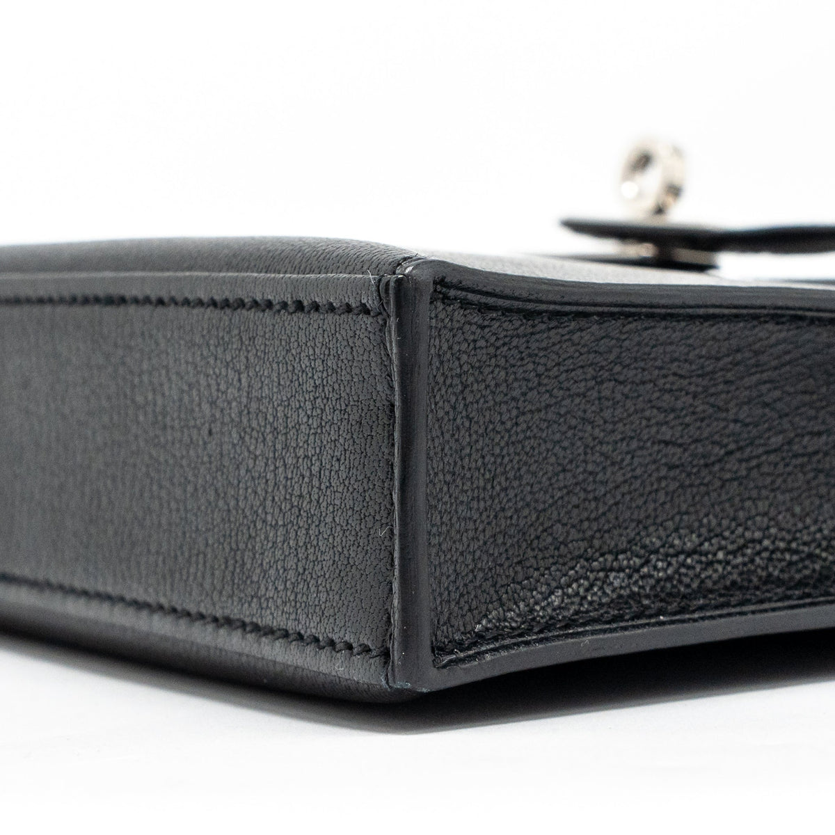 HERMES KELLY ELAN CHÈVRE CHAMKILA BLACK SHW