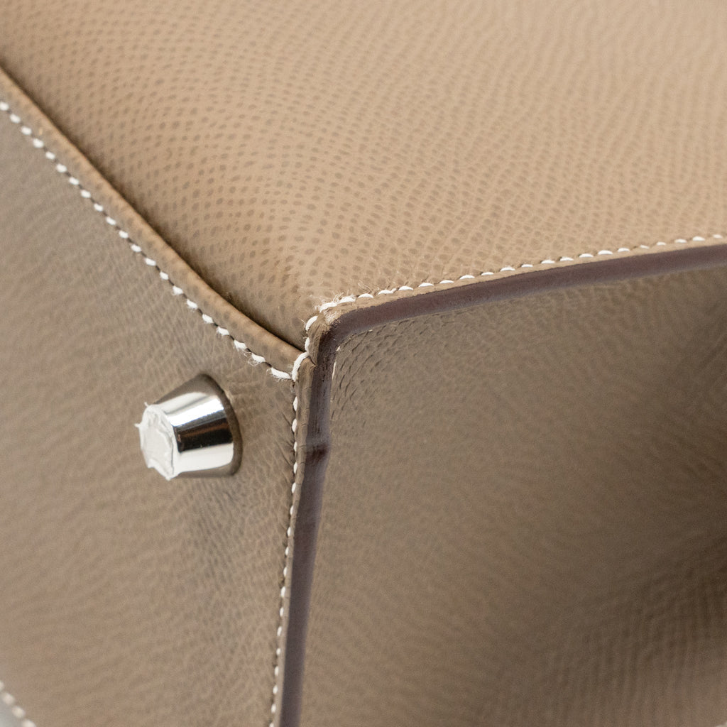Hermes Kelly 25 Epsom Etoupe SHW