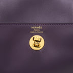 Hermes Mini Lindy Swift Cassis/Bleu Royal GHW