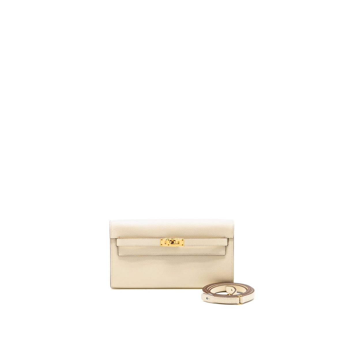 Hermes kelly to go epsom nata/sesame GHW