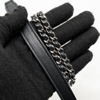 CHANEL SMALL COCO HANDLE CHEVRON CAVIAR BLACK SHW
