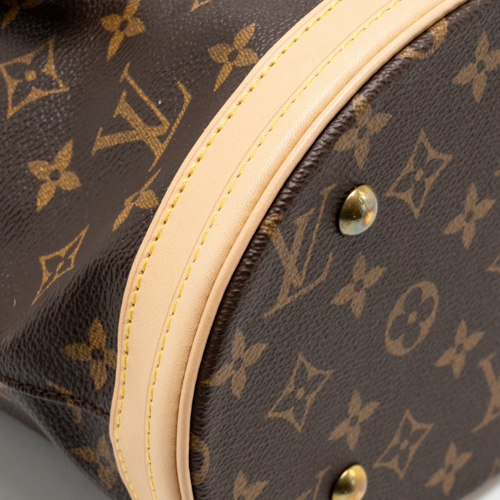 Louis Vuitton petit bucket bag monogram canvas GHW