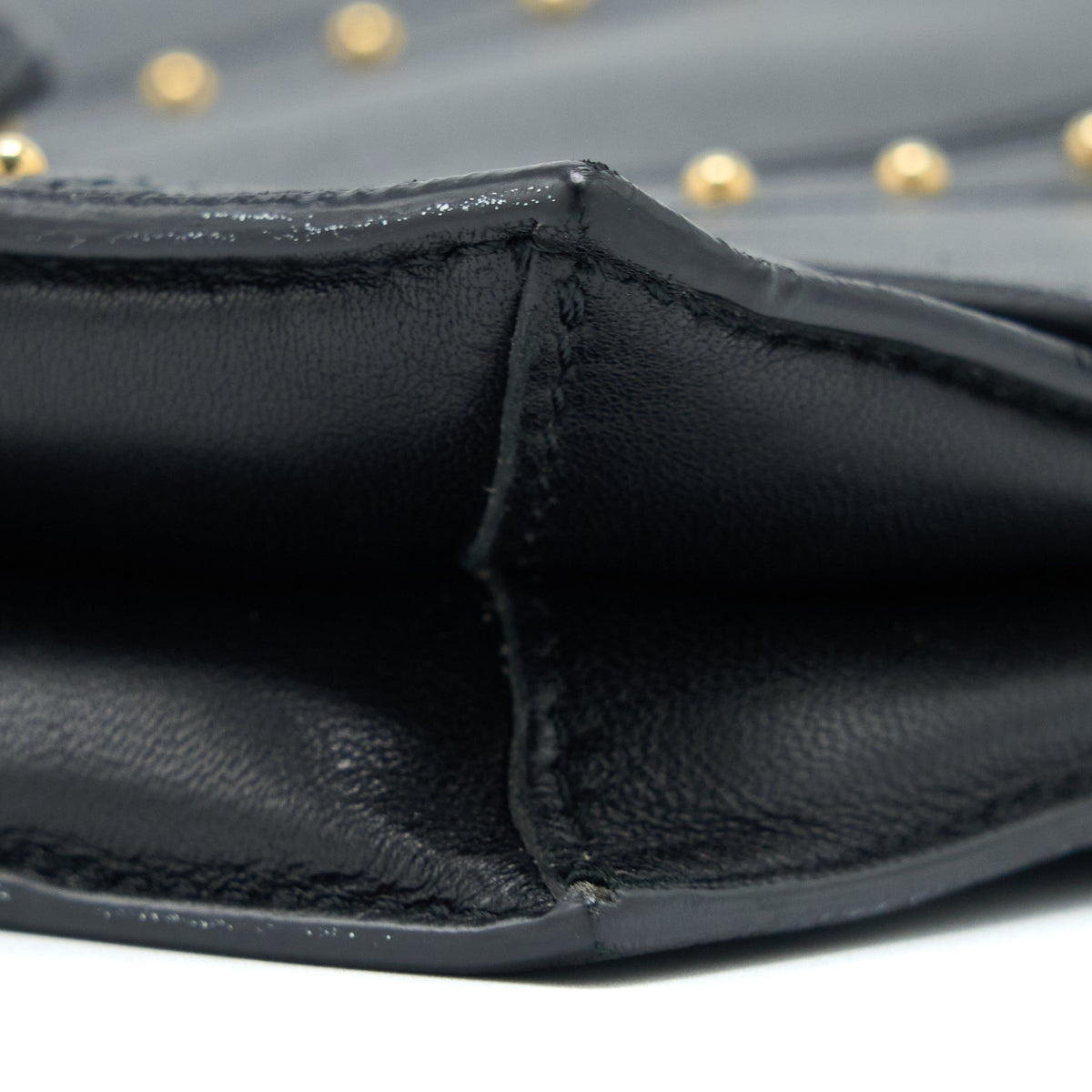 VALENTINO ROCKSTUD FLAP BAG LAMBSKIN BLACK GHW
