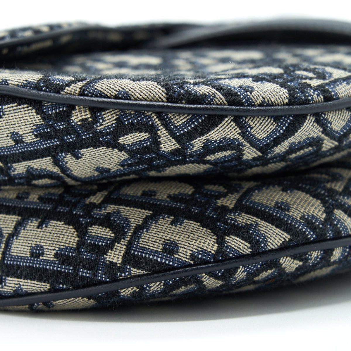 DIOR MEDIUM SADDLE BAG BLUE OBLIQUE CANVAS GHW