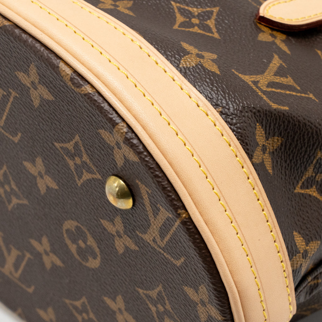 Louis Vuitton petit bucket bag monogram canvas GHW