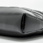 CHANEL MINI 31 CLUTCH WITH CHAIN SHINY LAMBSKIN BLACK LGHW (MICROCHIP)