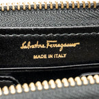 Salvatore Ferragamo Vara Bow Bag Red/Pink and Oversize Gancini Wallet Black Calfskin GHW (Sell in Set)
