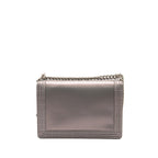 Chanel Reverso Boy Flap Patent Iridescent Grey SHW