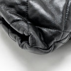 Chanel 25k Medium Bow Bag Lambskin Black GHW (microchip)