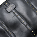 VALENTINO ROCKSTUD FLAP BAG LAMBSKIN BLACK GHW