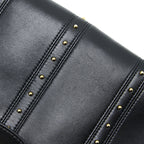 VALENTINO ROCKSTUD FLAP BAG LAMBSKIN BLACK GHW