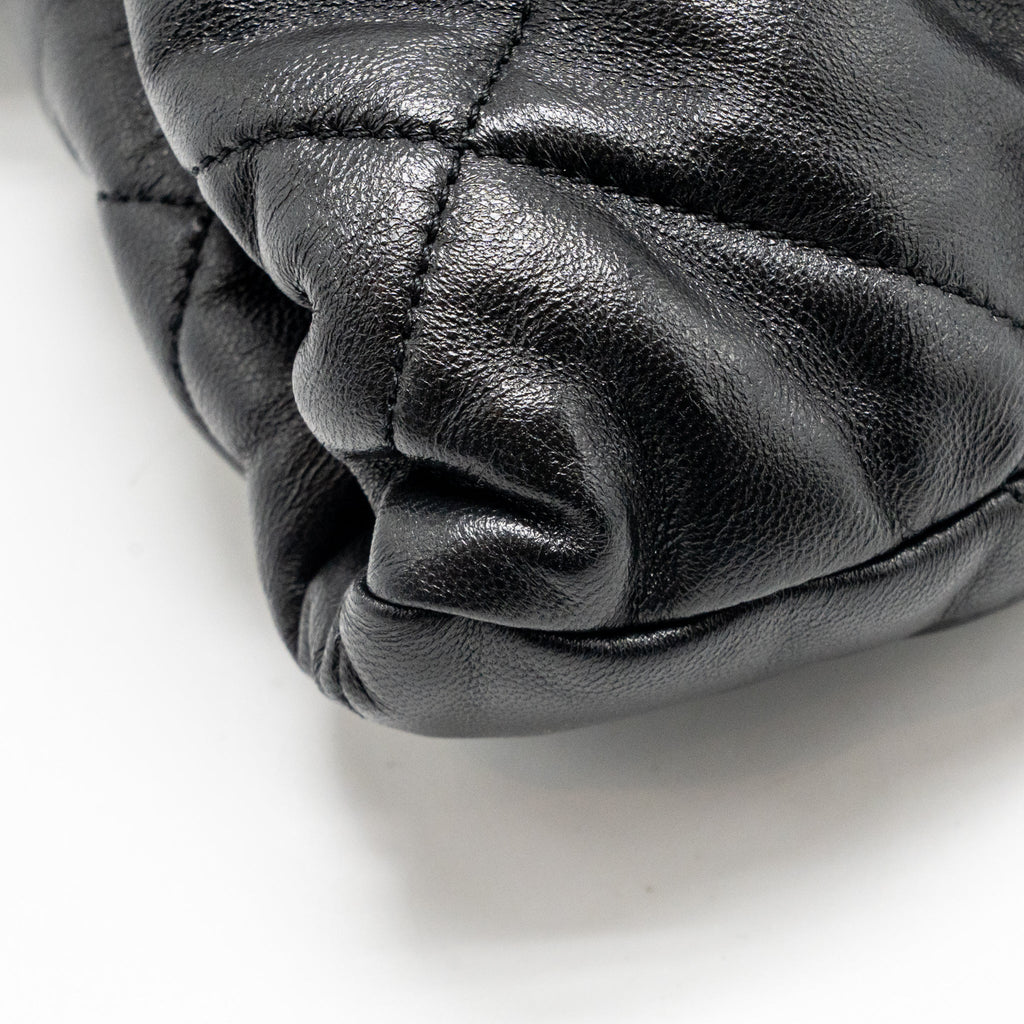 Chanel 25k Medium Bow Bag Lambskin Black GHW (microchip)
