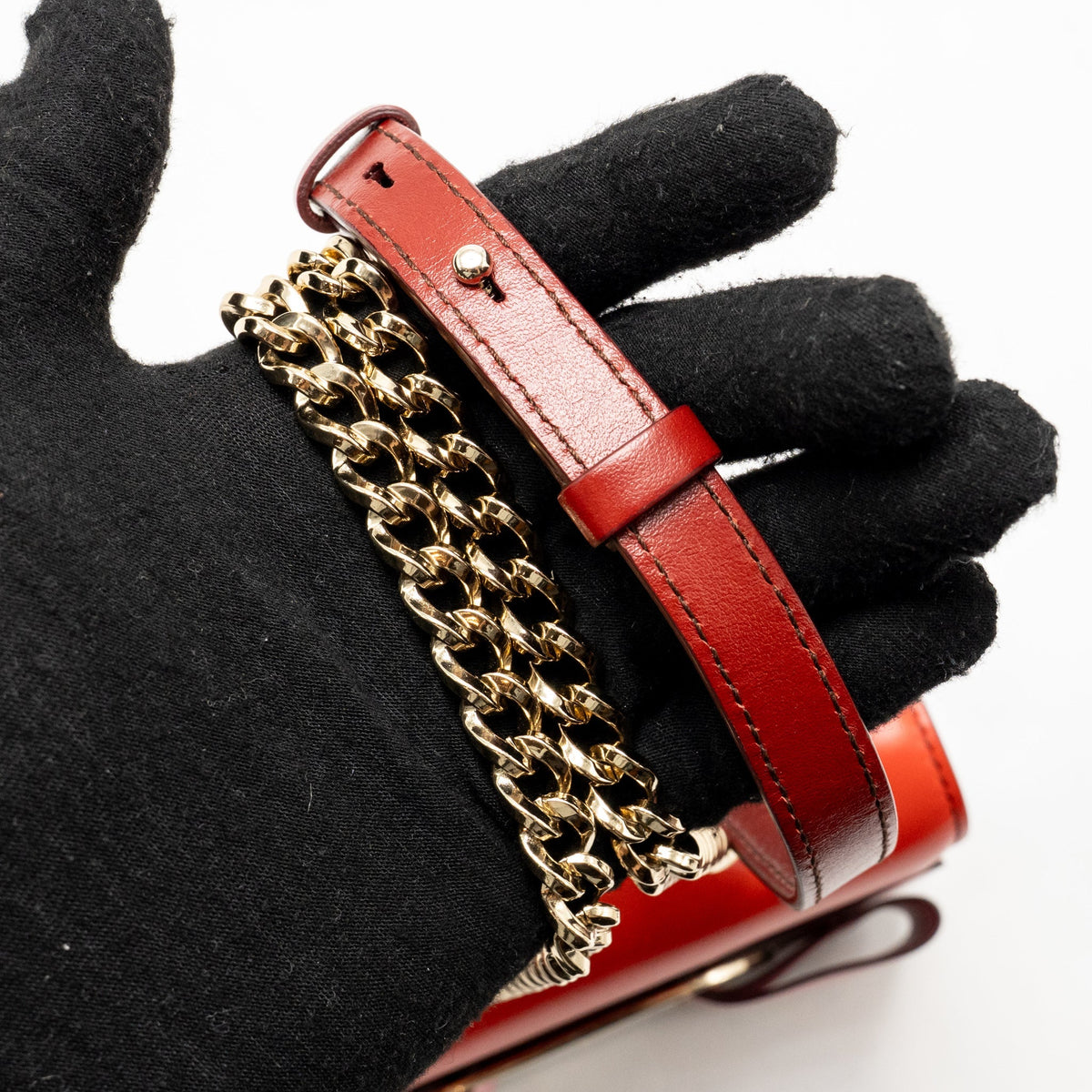 Salvatore Ferragamo Vara Bow Bag Red/Pink and Oversize Gancini Wallet Black Calfskin GHW (Sell in Set)