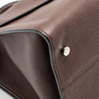 Dior Diorever Bag Pebbled Leather Dark Brown SHW