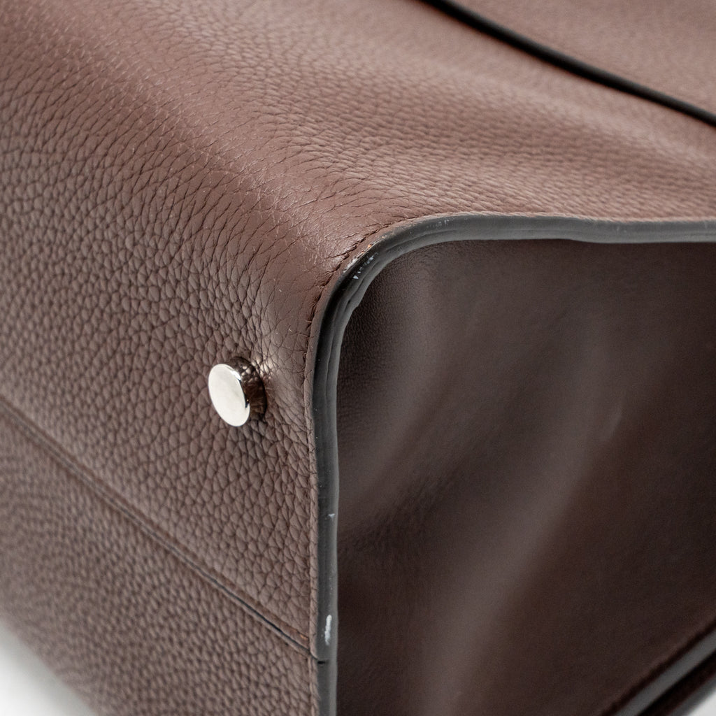 Dior Diorever Bag Pebbled Leather Dark Brown SHW