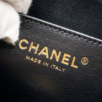CHANEL 23K HOBO SHOULDER BAG CALFSKIN BLACK GHW (MICROCHIP)